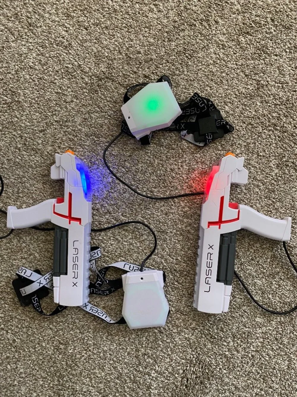 Laser X 2-Player Laser Tag Set Chest Receivers & Blasters System